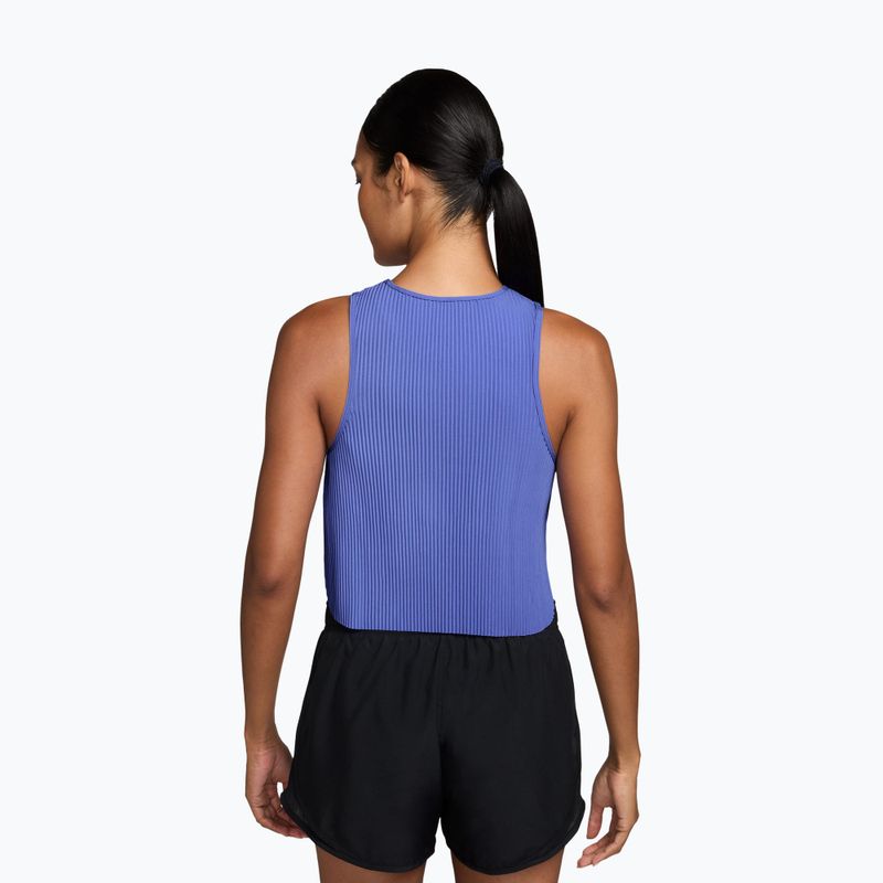 Dámske bežecké tielko Nike AeroSwift Dri-Fit ADV Cropped Tank Top off sapphire/black 2