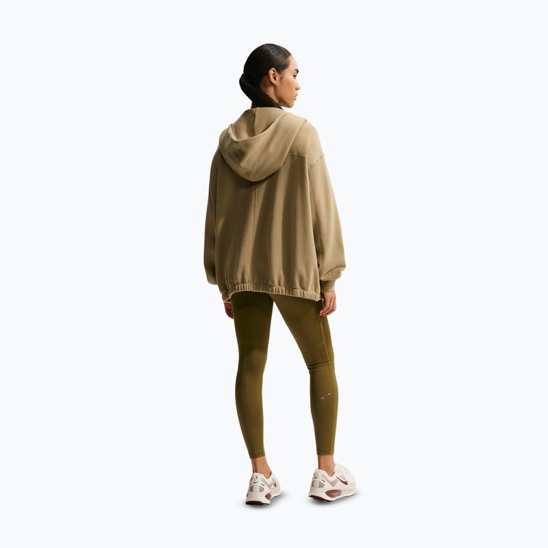 Dámske bežecké legíny Nike Tempo High-Waisted 7/8 olive flak 3