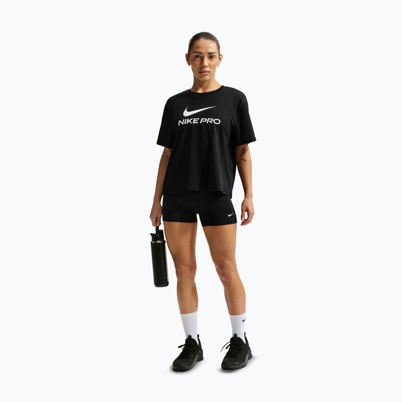 Dámske šortky Nike Pro Mid-Rise Biker 3" black/university gold/white 2