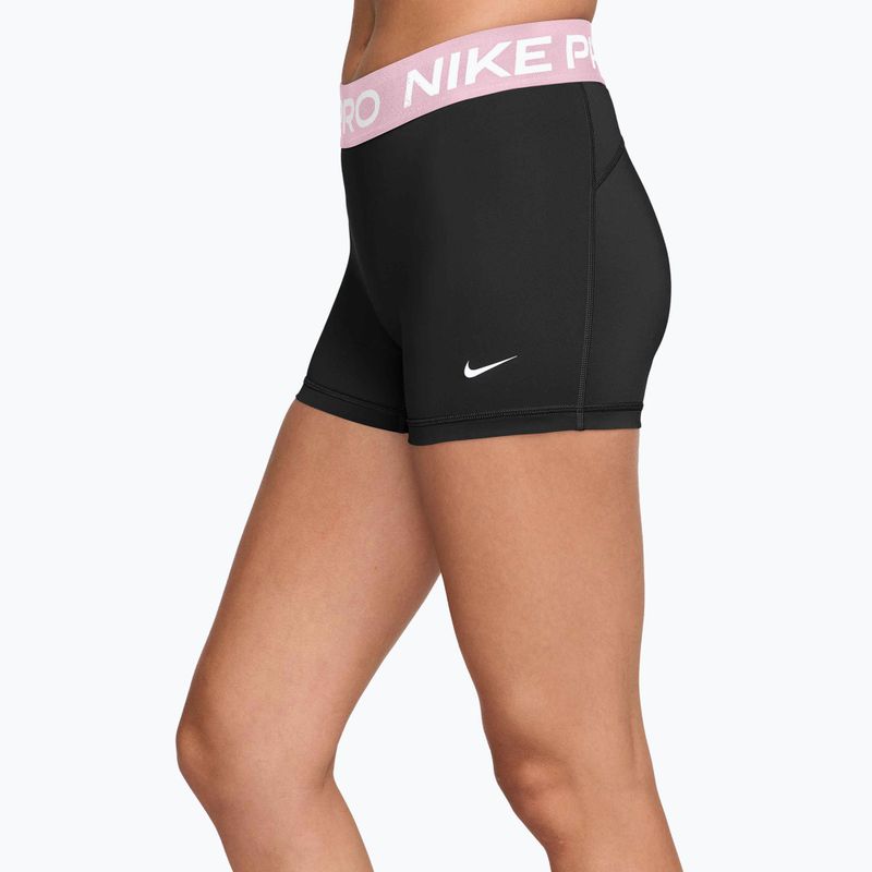 Dámske šortky Nike Pro Mid-Rise Biker 3" black/pink foam/white 3