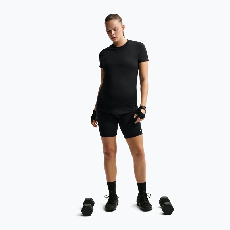 Dámske šortky Nike One Maternity High-Waisted 8" black/white 2