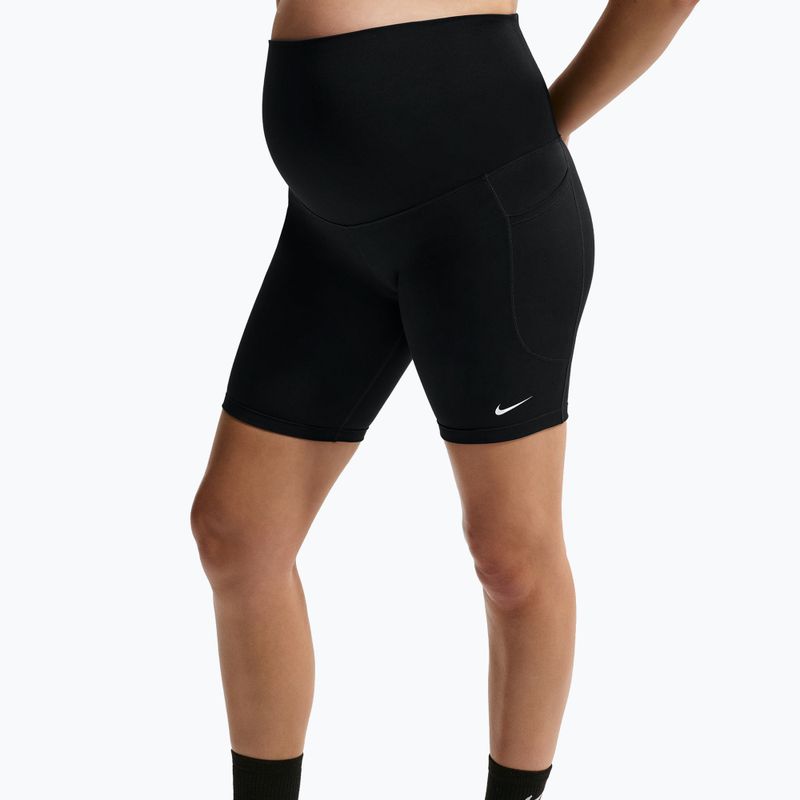 Dámske šortky Nike One Maternity High-Waisted 8" black/white 4