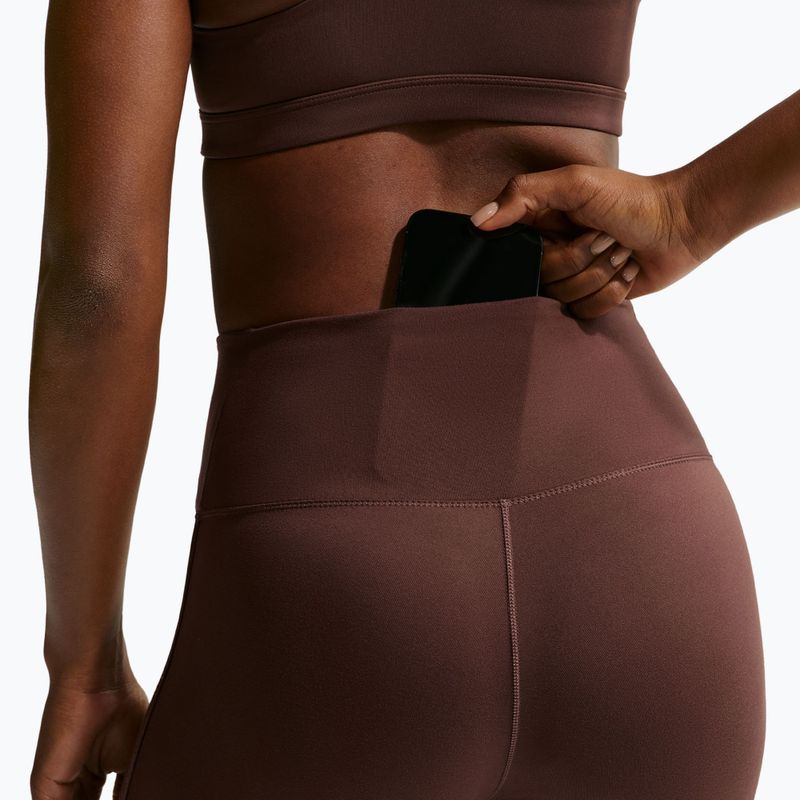 Dámske legíny Nike One High-Waisted Seamless light chocolate 6