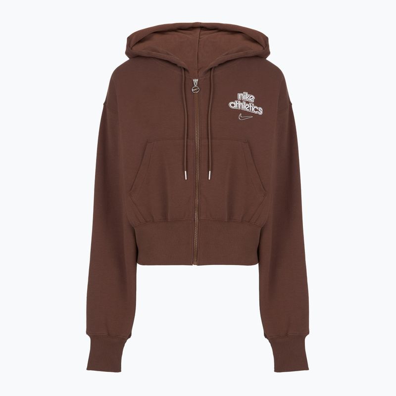 Dámska mikina Nike Phoenix Full-Zip Hoodie light chocolate 6