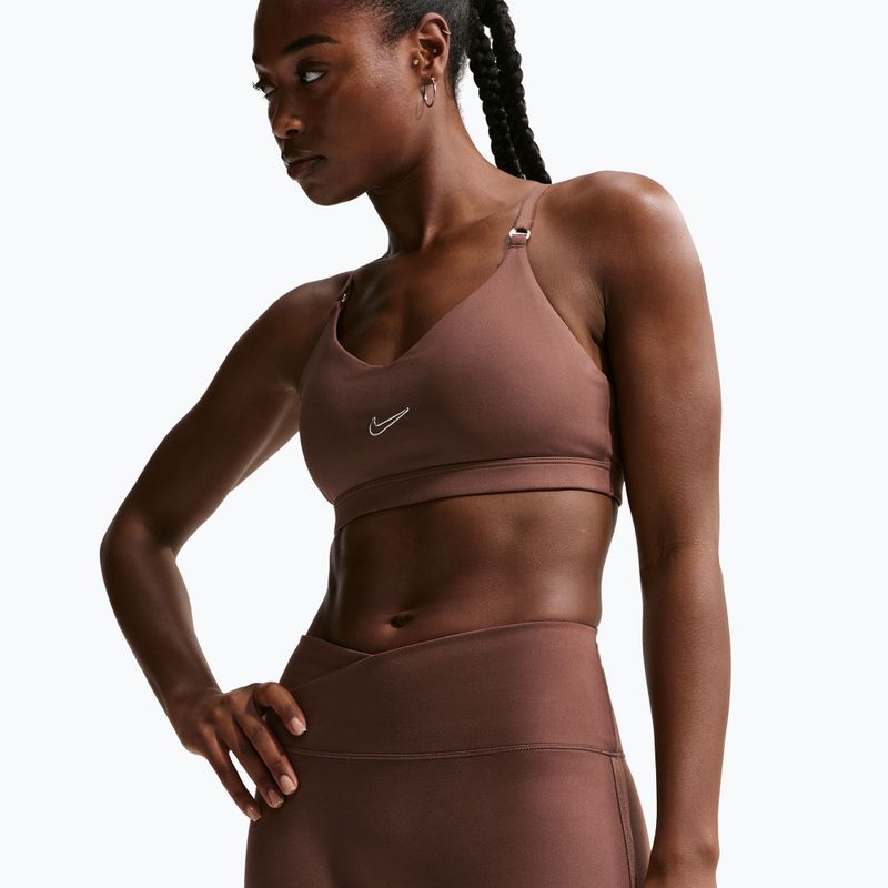 Dámske šortky Nike One Biker 5" light chocolate 4