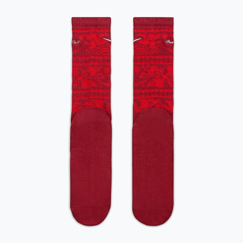 Ponožky Nike Everyday Plus Cushioned Crew team crimson/metallic silver 3