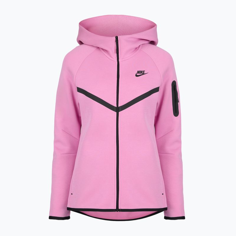 Dámska mikina  Nike Sportswear Tech Fleece Windrunner light magenta/black 4