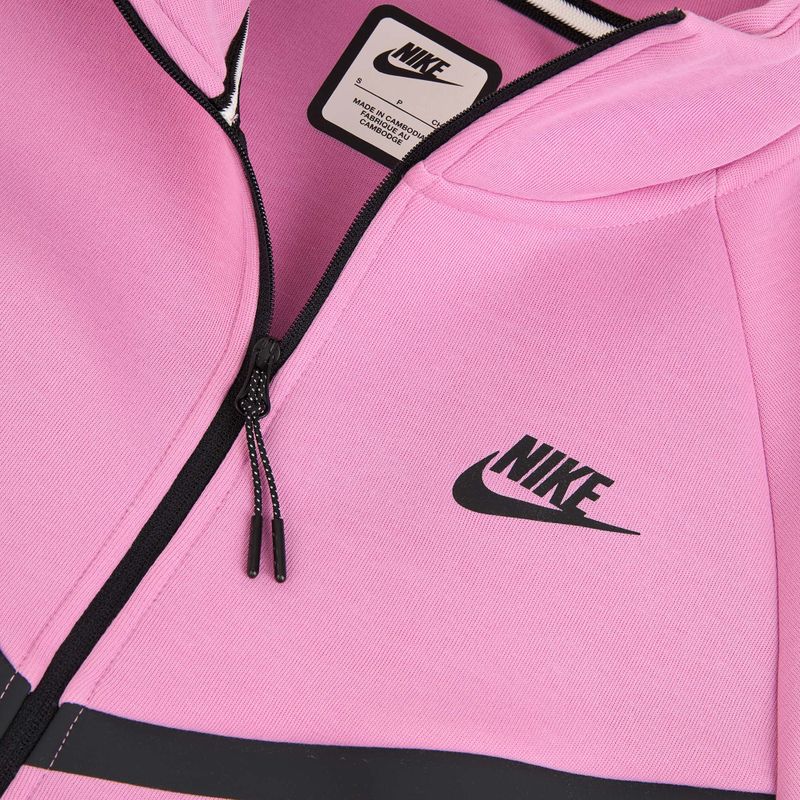 Dámska mikina  Nike Sportswear Tech Fleece Windrunner light magenta/black 6