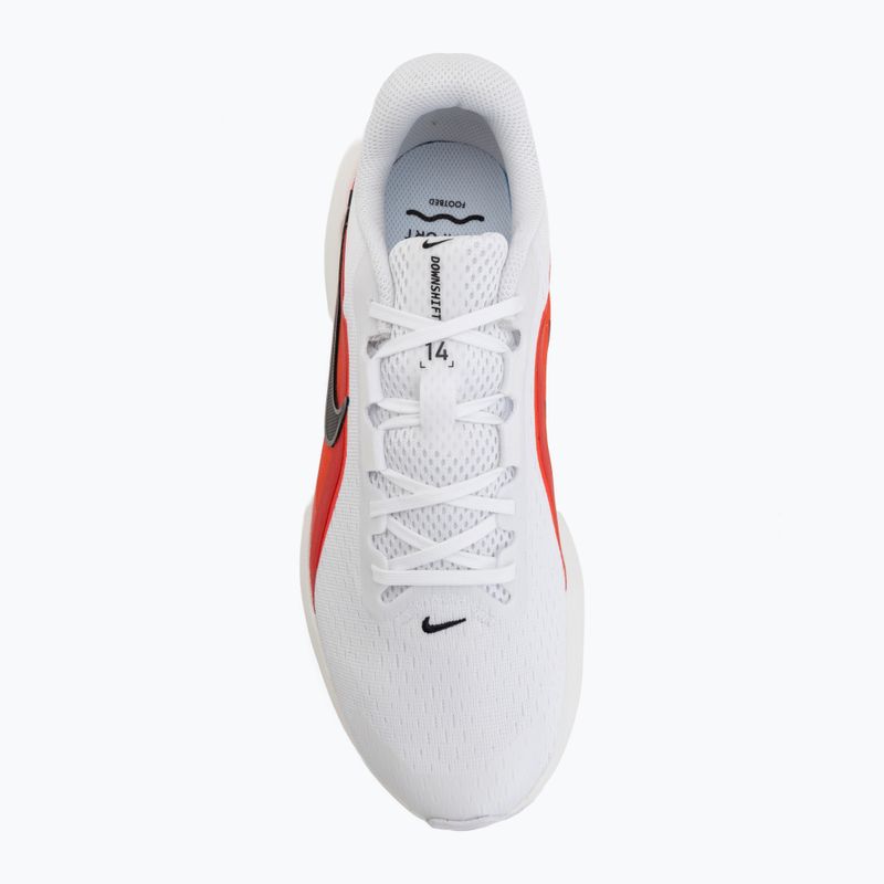 Pánske bežecké topánky Nike Downshifter 14 white/summit white/bright crimson/black 5
