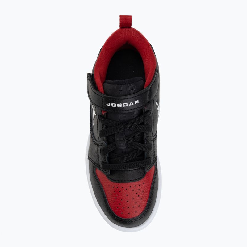 Detská obuv Jordan Court Connect Low black/gym red/white 5