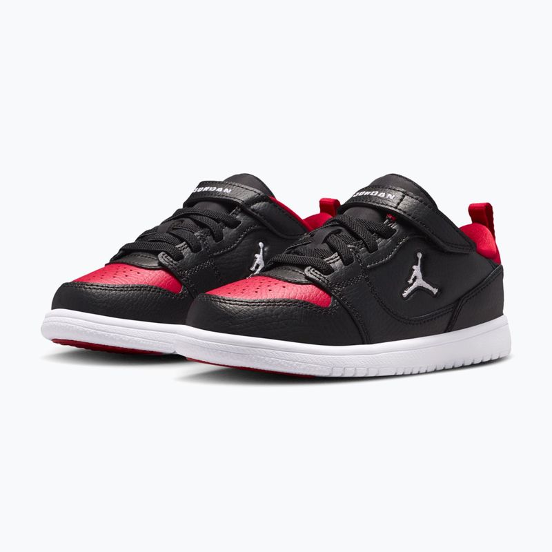 Detské topánky Jordan Court Connect Low black/gym red/white 3