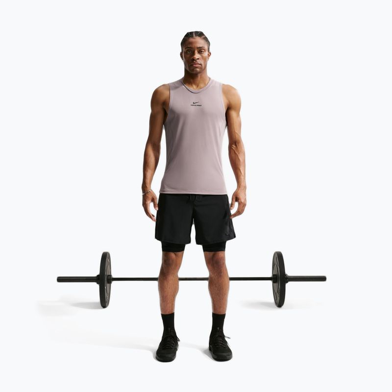 Pánske tréningové tričko Nike Pro Training Dri-Fit light violet ore/black 2