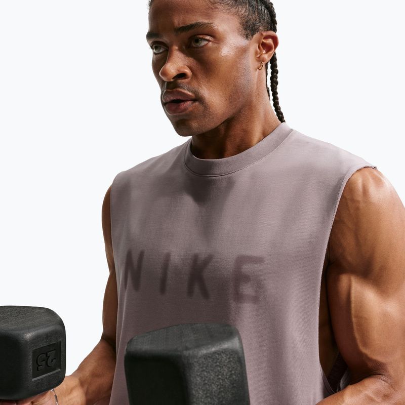 Pánske tréningové tričko Nike Athletic Club Dri-Fit light violet ore/light violet ore 6