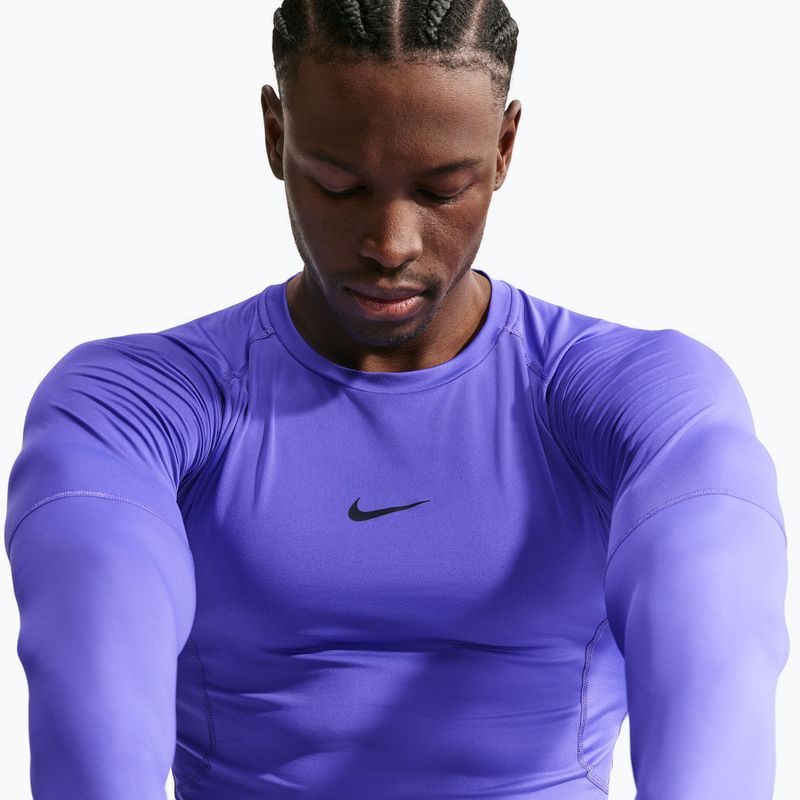 Pánske tréningové tričko longsleeve Nike Pro Dri-Fit Tight Fitness persian violet/black 5