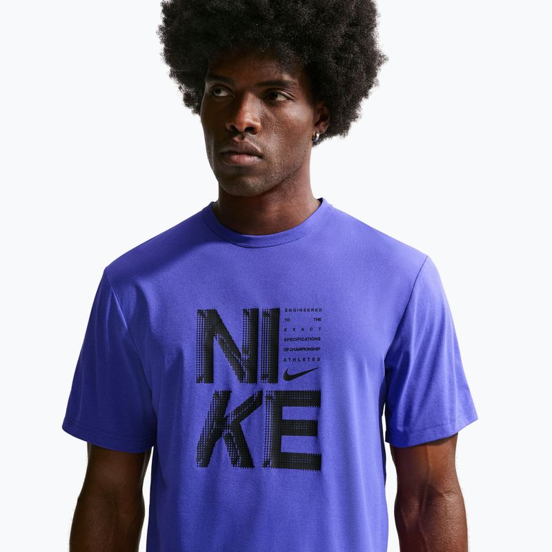 Pánske tréningové tričko Nike Hyverse Dri-Fit Persian violet/black 5