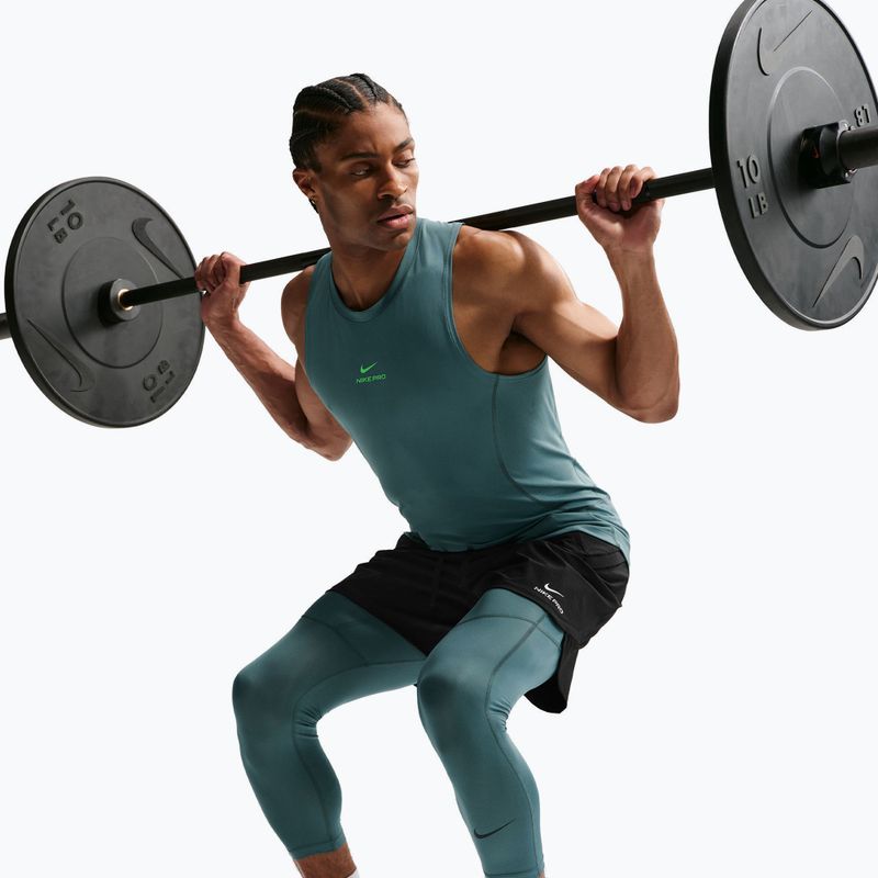 Pánske tréningové legíny Nike Pro Dri-Fit 3/4 Tight Fitness mineral slate/black 6