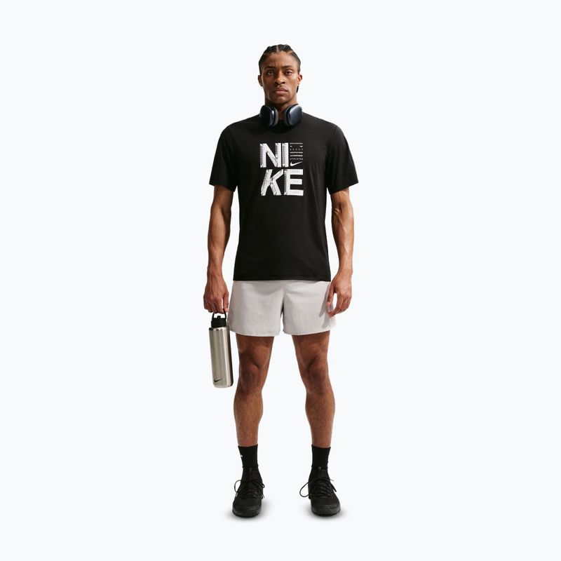 Pánske tréningové tričko Nike Hyverse Dri-Fit Persian black/white 2