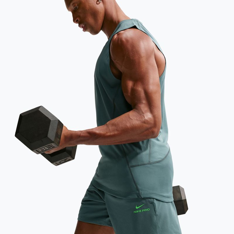 Pánske šortky Nike Pro Training Dri-Fit 6" mineral slate/green strike 6