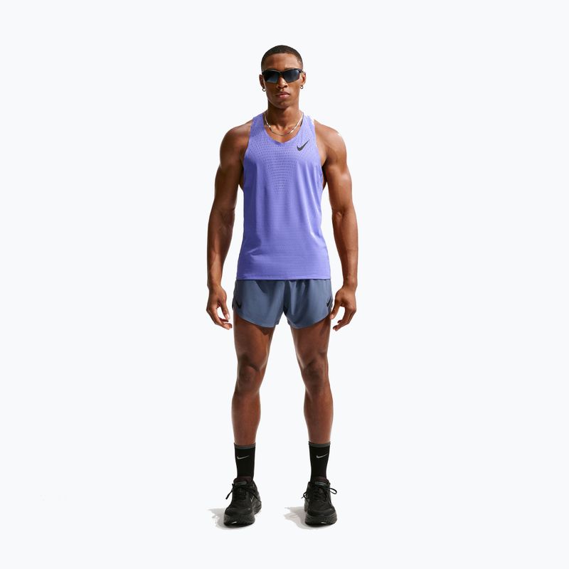 Pánske bežecké tričko Nike AeroSwift Dri-Fit ADV sapphire/black 2