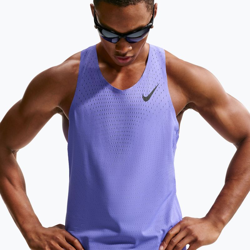 Pánske bežecké tričko Nike AeroSwift Dri-Fit ADV sapphire/black 4
