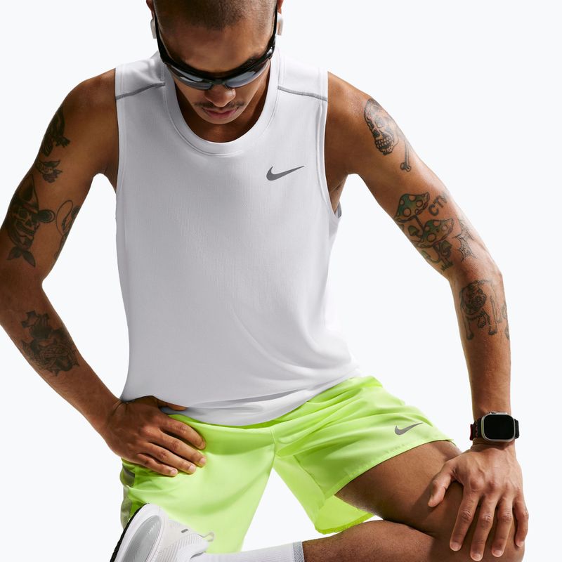 Pánske bežecké tričko Nike Miler Dri-Fit white 4