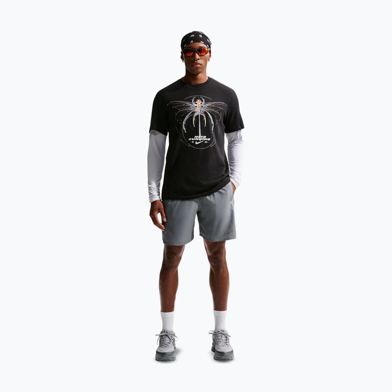 Pánske šortky Nike Miler Dri-Fit 7" smoke grey/smoke grey 2