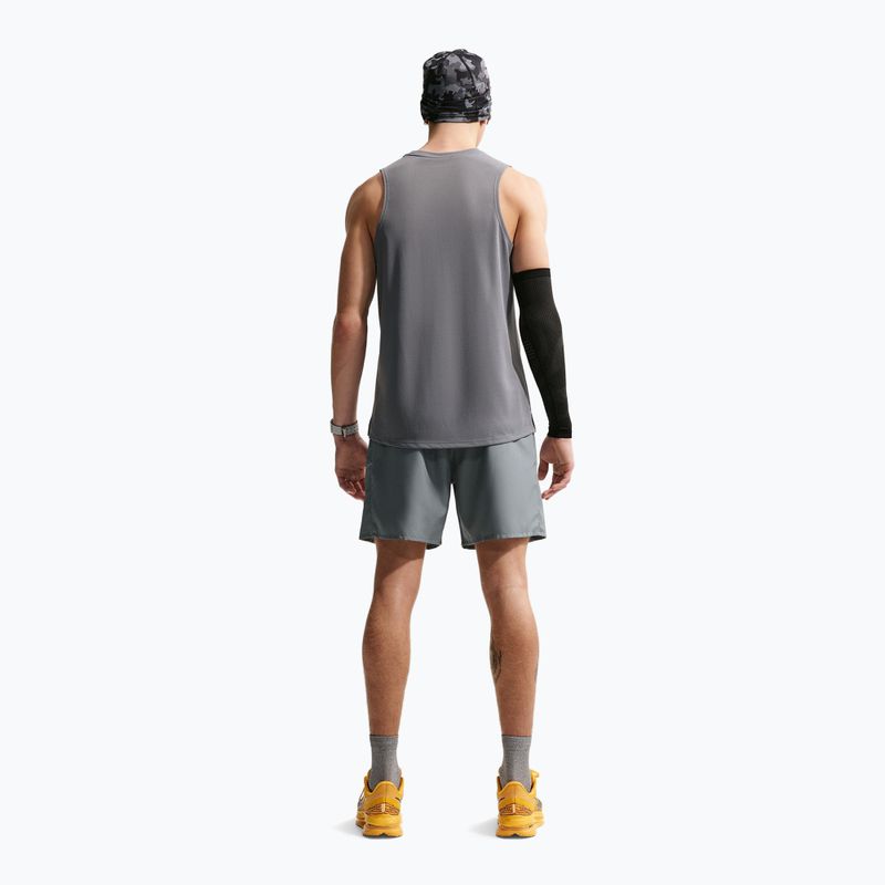 Pánske bežecké šortky Nike Miler Dri-Fit Brief Lined7" smoke grey/smoke grey 3