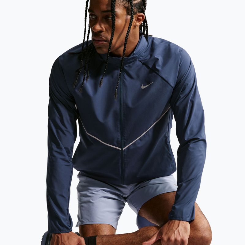 Pánska bežecká bunda Nike Miler Repel UV midnight navy 7