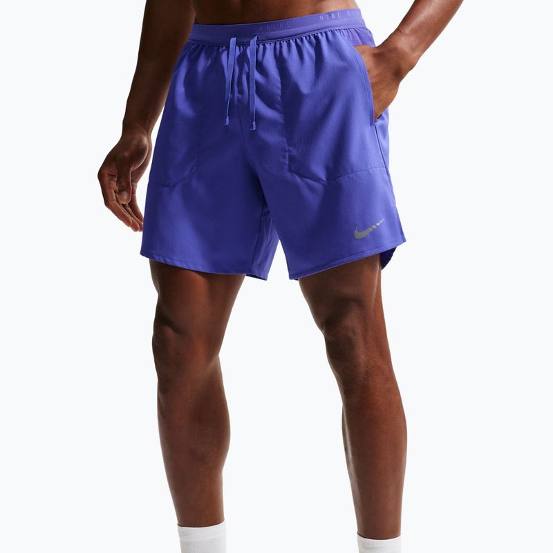 Pánske bežecké šortky Nike Stride Dri-Fit Brief-Lined 7" lapis 5