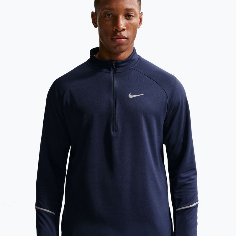 Pánska bežecká mikina Nike Miler Dri-Fit UV 1/2 Zip midnight navy 4