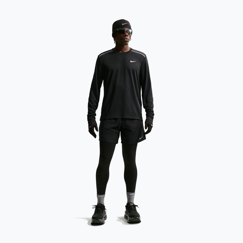 Pánske bežecké tričko s dlhým rukávom Nike Miler Dri-Fit UV black 2