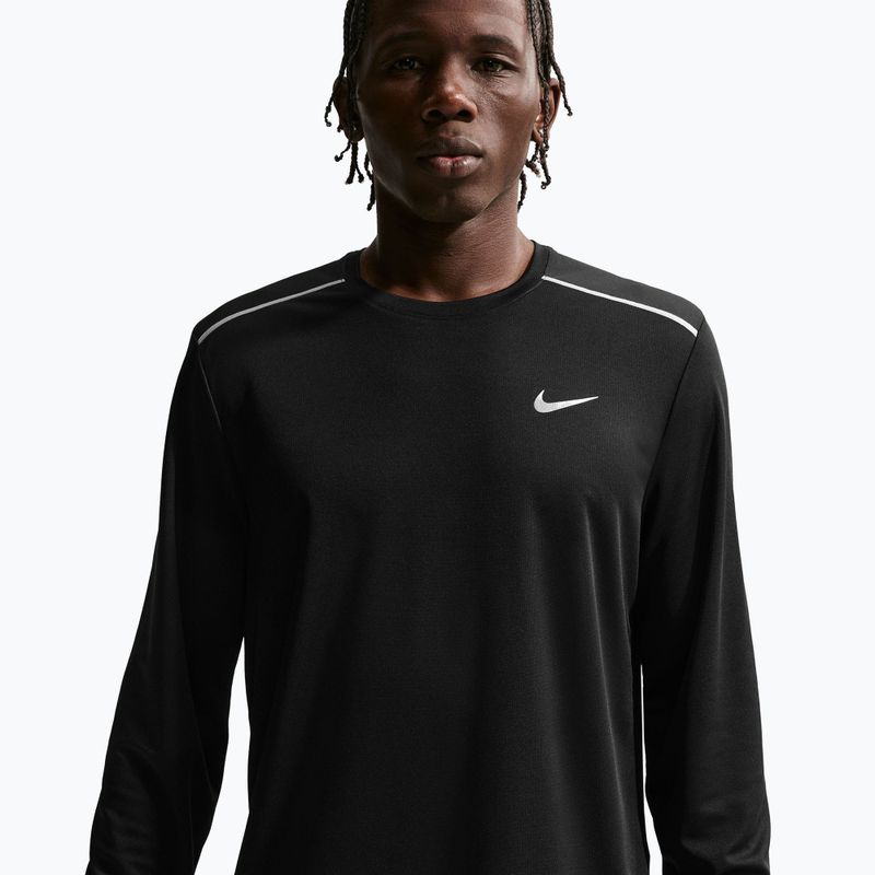 Pánske bežecké tričko s dlhým rukávom Nike Miler Dri-Fit UV black 4