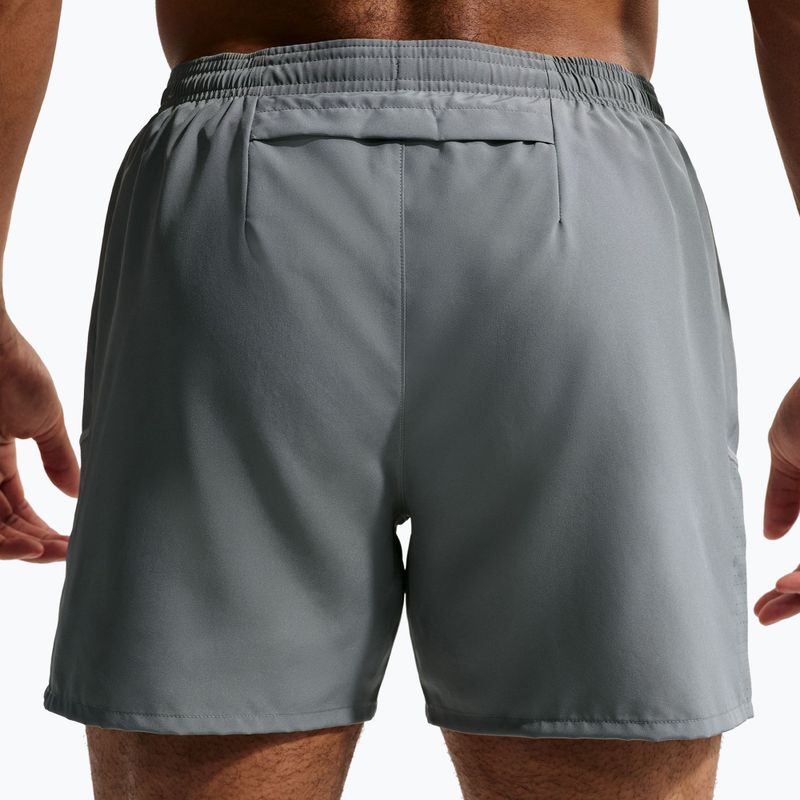 Pánske šortky Nike Miler Dri-Fit Brief Lined 5" smoke grey/smoke grey 6