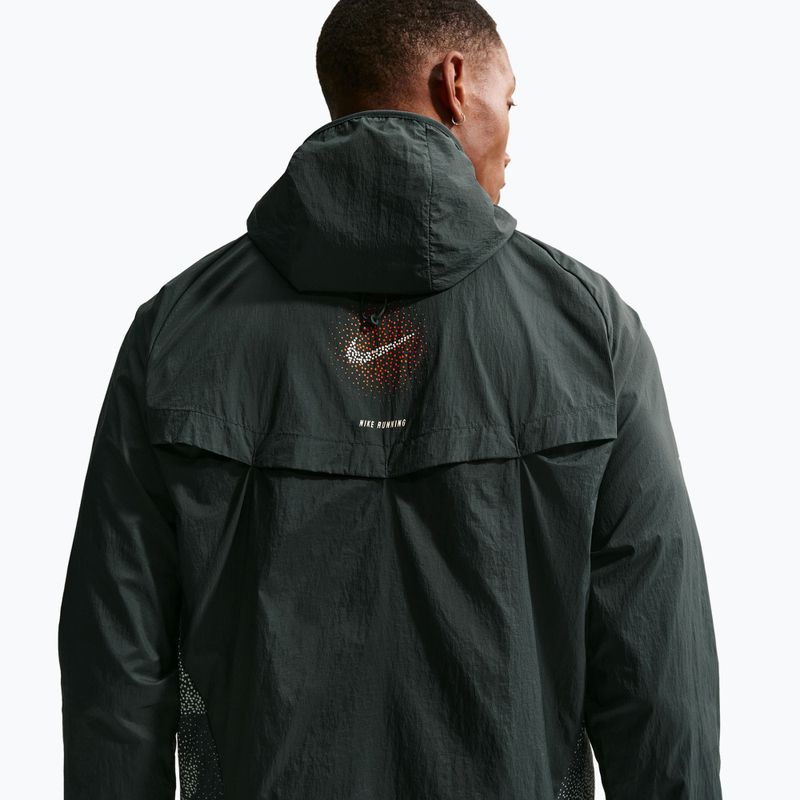 Pánska bežecká bunda Nike Stride Repel UV black spruce 5