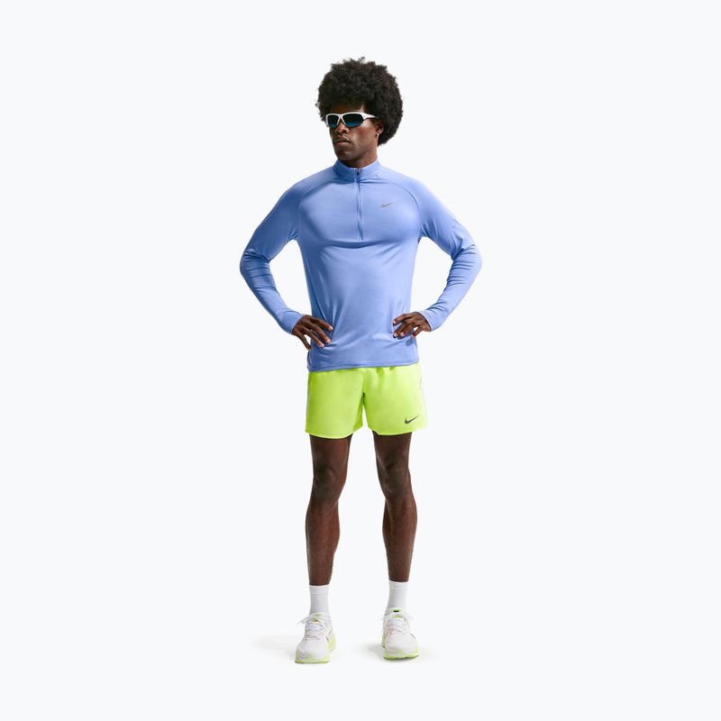 Pánske šortky Nike Miler Dri-Fit Brief Lined 5" volt ice/barely volt 2