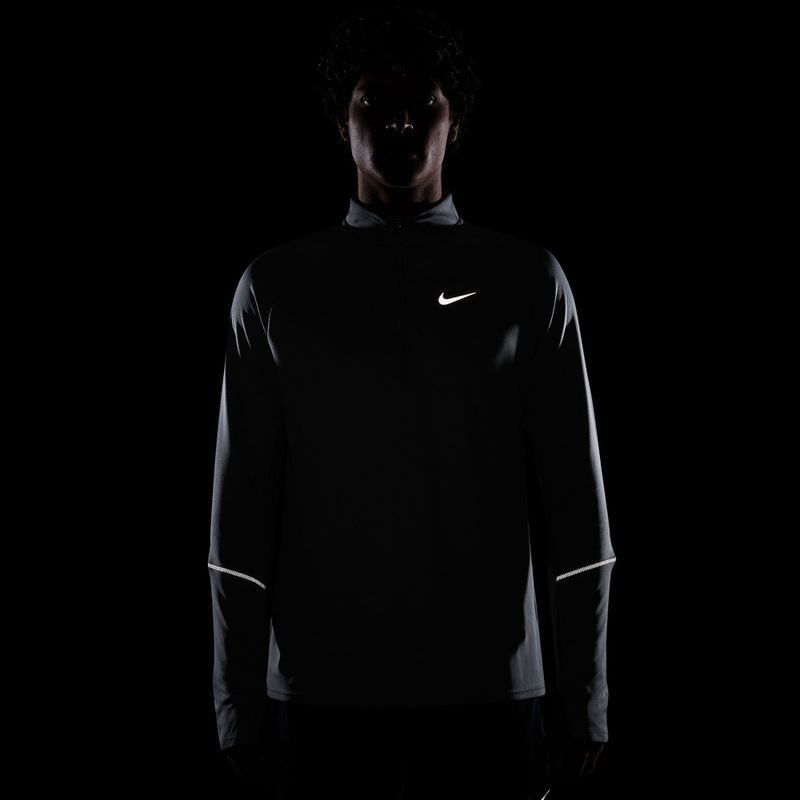 Pánska bežecká mikina Nike Miler Dri-Fit UV 1/2 Zip smoke grey 7