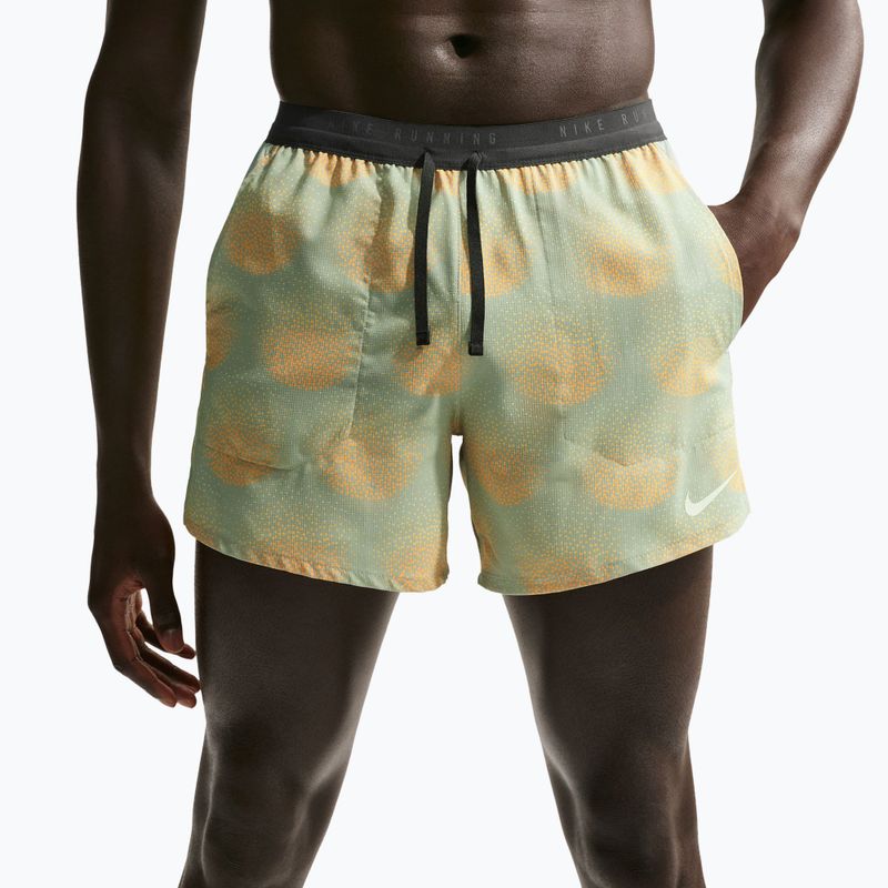 Pánske bežecké šortky Nike Stride Dri-Fit Brief Lined 5" jade horizon 5