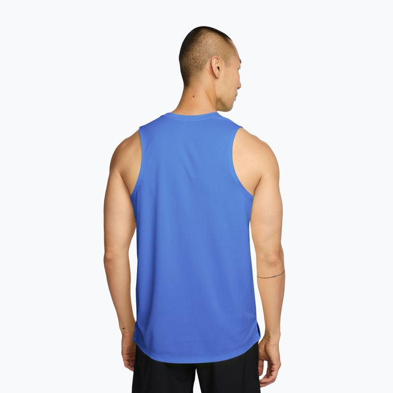 Pánske bežecké tričko Nike Miler Dri-Fit royal pulse 2