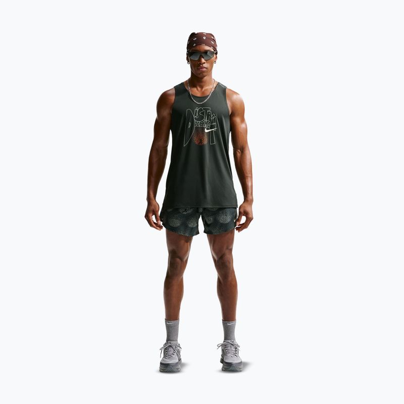 Pánske bežecké šortky Nike Stride Dri-Fit Brief Lined 5" black spruce 2