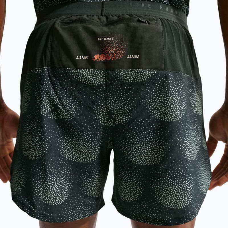 Pánske bežecké šortky Nike Stride Dri-Fit Brief Lined 5" black spruce 6