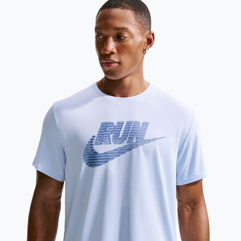 Pánske bežecké tričko Nike Miler Dri-Fit UV hydrogen blue/lapis 5