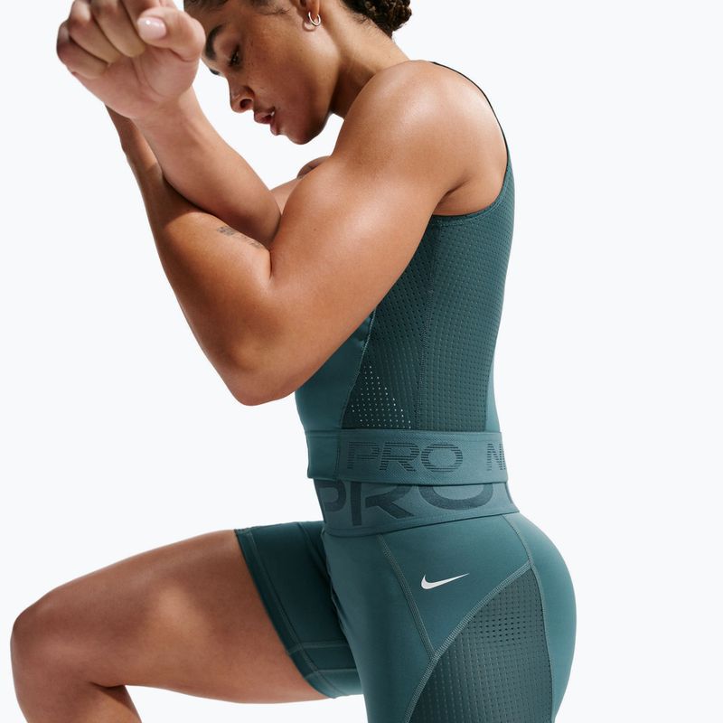 Dámske šortky Nike Pro Sculpt High Waisted 5" Biker mineral slate/faded spruce/white 6