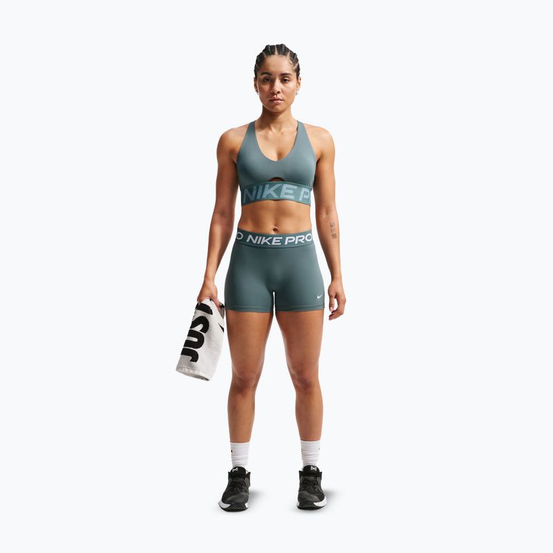 Fitness podprsenka Nike Pro Sculpt Medium Support mineral slate/denim turquoise/white 2