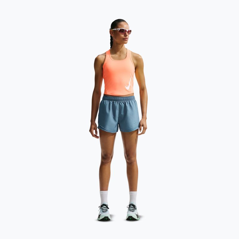 Dámske bežecké tričko Nike Swoosh Run Dri-Fit orange pulse/photon dust/white 2