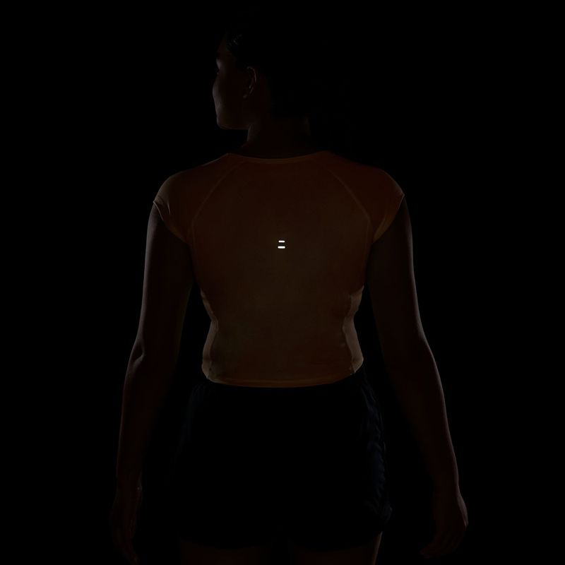 Dámske bežecké tričko Nike Swoosh Run Dri-Fit orange pulse/photon dust/white 6