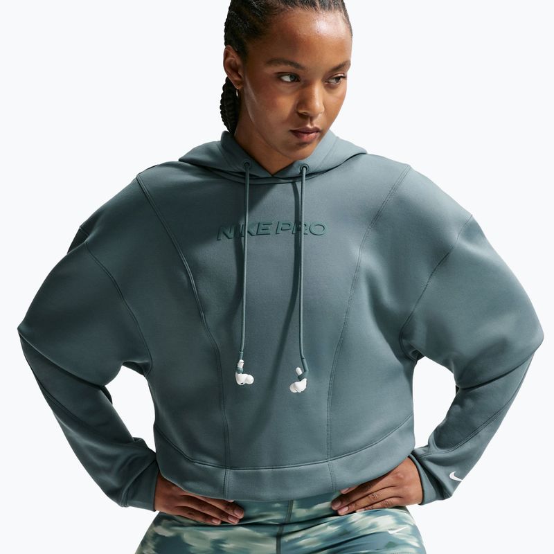 Dámska tréningová mikina Nike Pro Therma-Fit Hoodie mineral slate/white 4