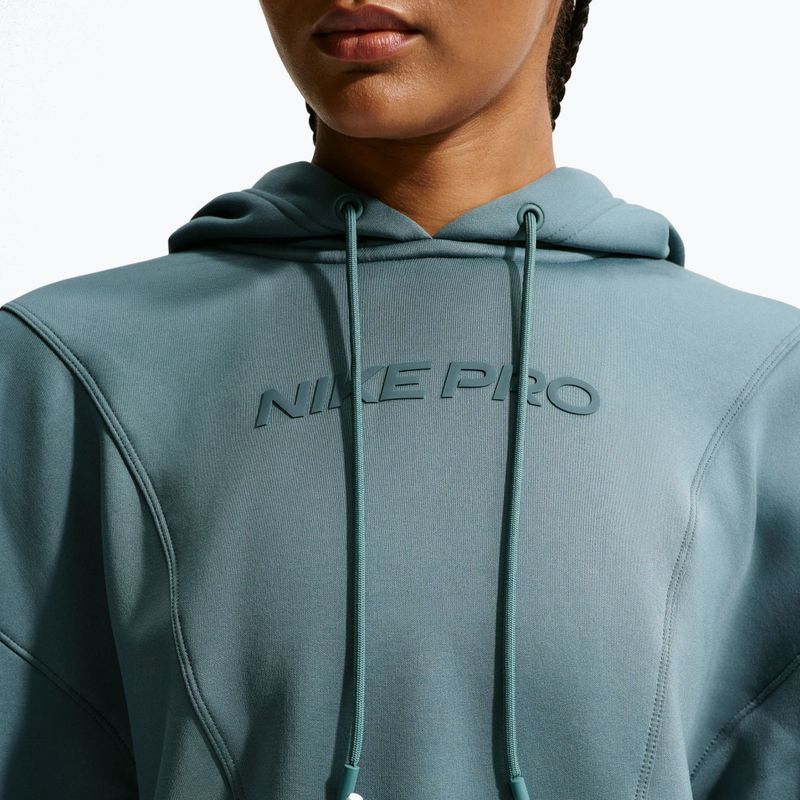 Dámska tréningová mikina Nike Pro Therma-Fit Hoodie mineral slate/white 5