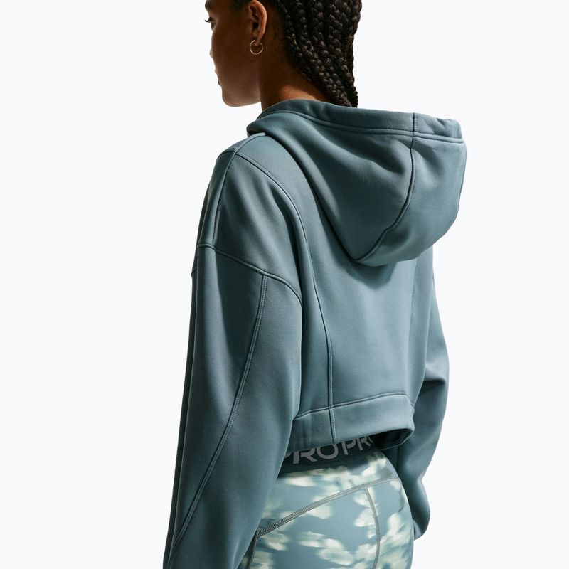 Dámska tréningová mikina Nike Pro Therma-Fit Hoodie mineral slate/white 6