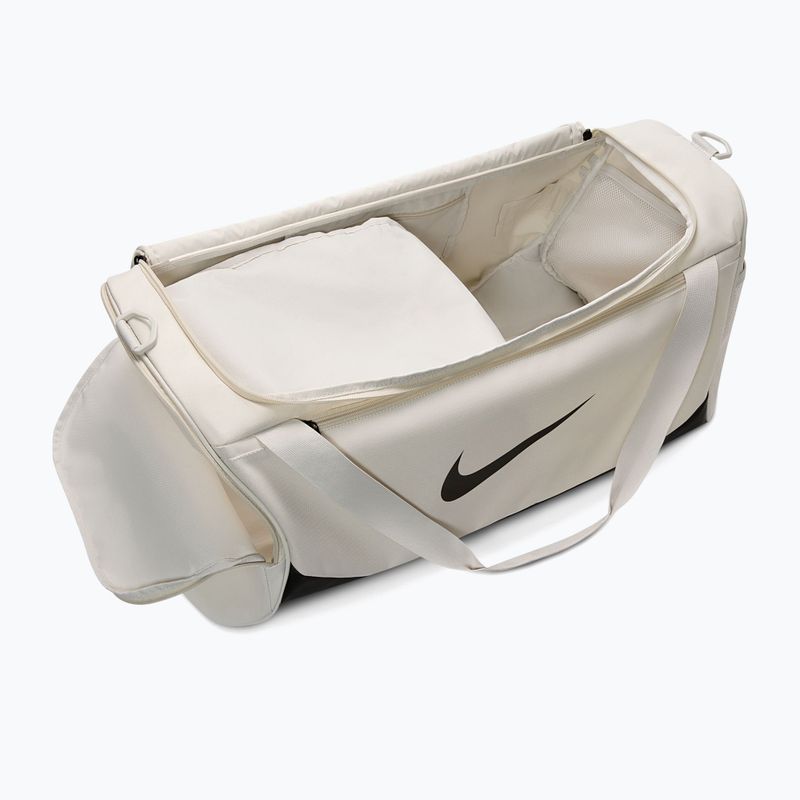 Tréningová taška Nike Brasilia Duffel Medium 60 l light bone/black/black 5