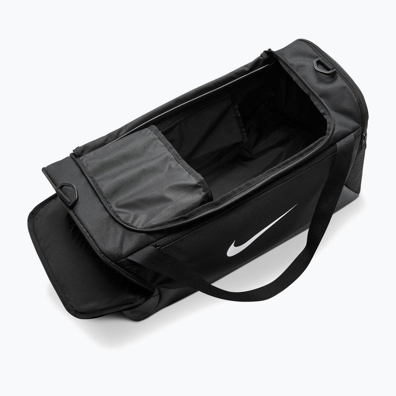 Tréningová taška Nike Brasilia Duffel Small 40 l black/black/white 5